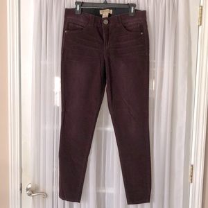 Democracy Corduroy “Res Wine” Jeans - SZ 10